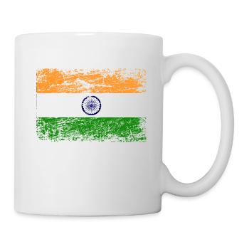 Drapeau inde utilisé look vintage bannière armoiries goa - Mug blanc - blanc - Droite