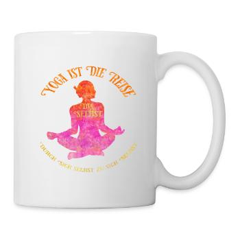 Yoga ist die Reise des Selbst - Tasse - Weiß - Rechts