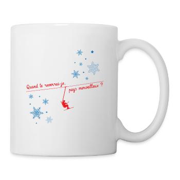 Quand te reverrai-je ? Les bronzés font du ski ! - Mug blanc - blanc - Droite