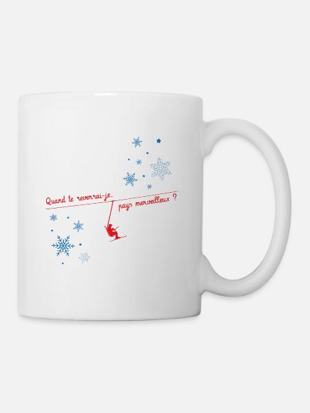 Quand te reverrai-je ? Les bronzés font du ski ! - Mug blanc - blanc