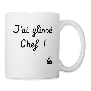 J'ai glissé Chef - La 7ème Compagnie - Culte ! - Mug blanc - blanc - Droite