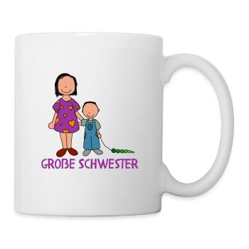 Große Schwester - Tasse - Weiß - Rechts