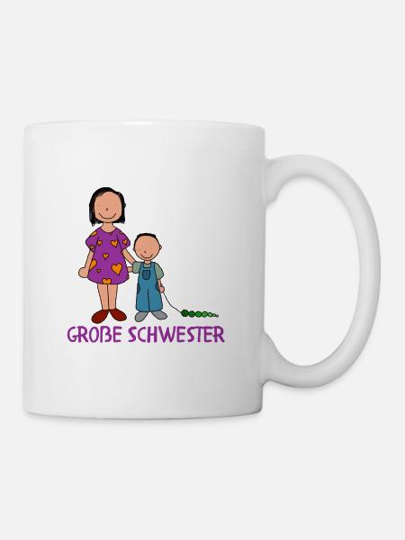 Große Schwester - Tasse - Weiß
