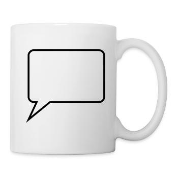 Personalize your own speech bubble Comic - Mug - white - Right