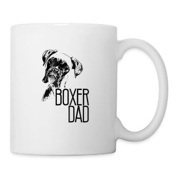 Homme BOXEUR PAPA CHIEN VISAGE T CHEMISE DOG LOVERS BOXER - Mug blanc - blanc - Droite