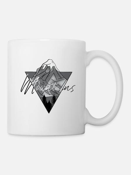 MOUNTAINS - Mug blanc - blanc