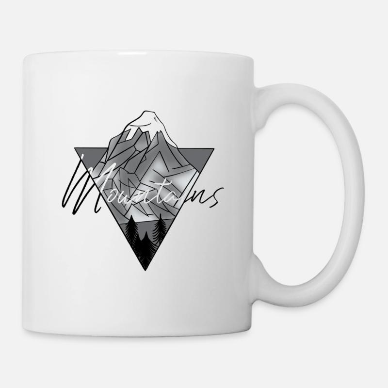 MOUNTAINS - Mug blanc - blanc
