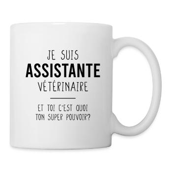 Assistante Vétérinaire / Auxiliaire Véto - Mug blanc - blanc - Droite