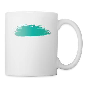 Paint blob splash paint painter gift colorful stroke - Mug - white - Right