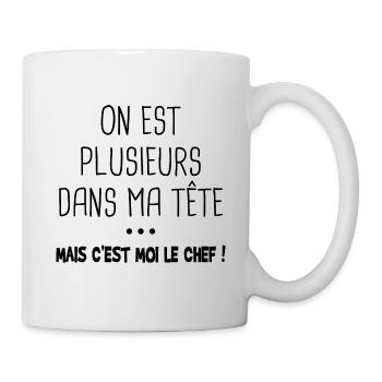 C'est moi le chef - cadeau drôle et humoristique - Mug blanc - blanc - Droite