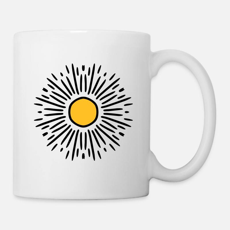 Sonne - Tasse - Weiß