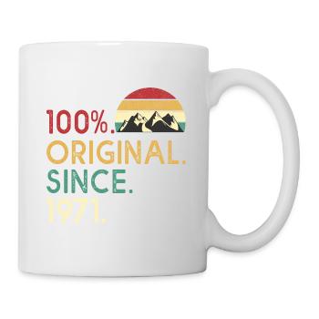 birthday 52 years 1971 Vintage 52 th birthday - Mug - white - Right