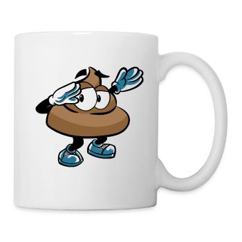 DABBING POOP KACKE - Tasse - Weiß - Rechts