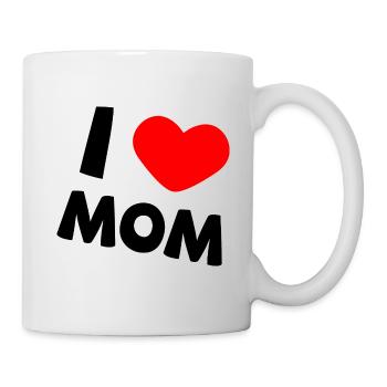 i love mom - Tasse - Weiß - Rechts