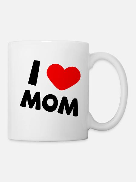 i love mom - Mug blanc - blanc