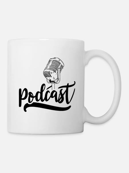 Podcast Podcasts Produktion Anhören Host - Tasse - Weiß
