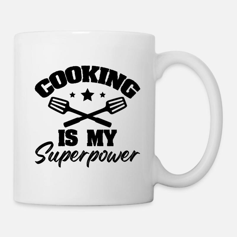 kochen superpower koch - Tasse - Weiß