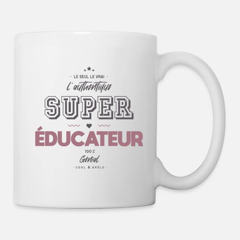 L authentique super éducateur - Mug blanc - blanc