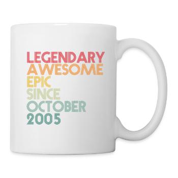 16 ans 16ème anniversaire Octobre 2005 Génial - Mug blanc - blanc - Droite