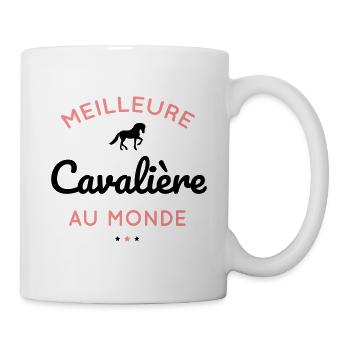 Cadeau équitation - Meilleure cavalière au monde. - Mug blanc - blanc - Droite