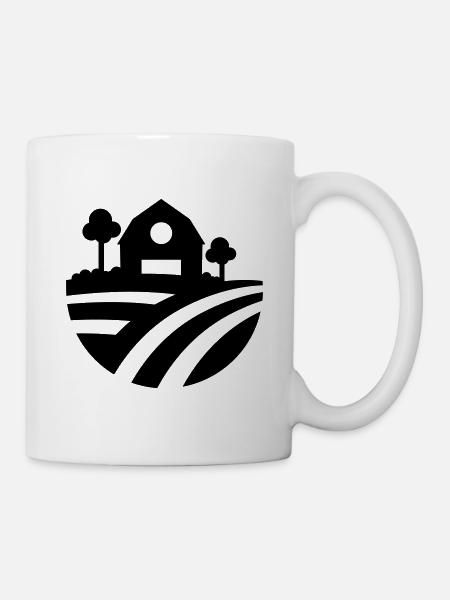 Farm Ernte icon - Tasse - Weiß