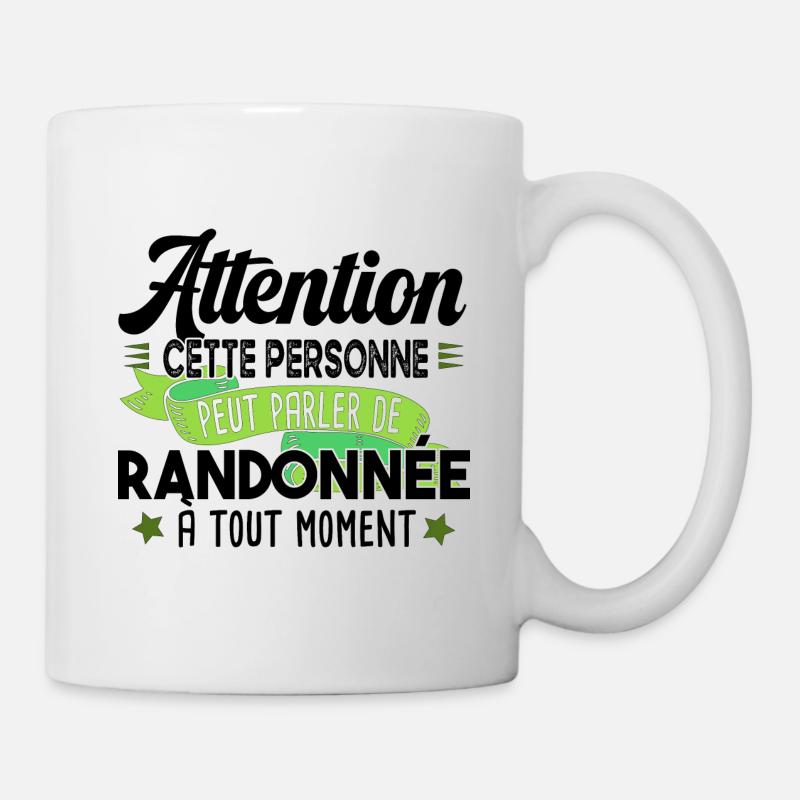 Randonnée Randonneur Trekking Montagne Cadeau - Mug blanc - blanc