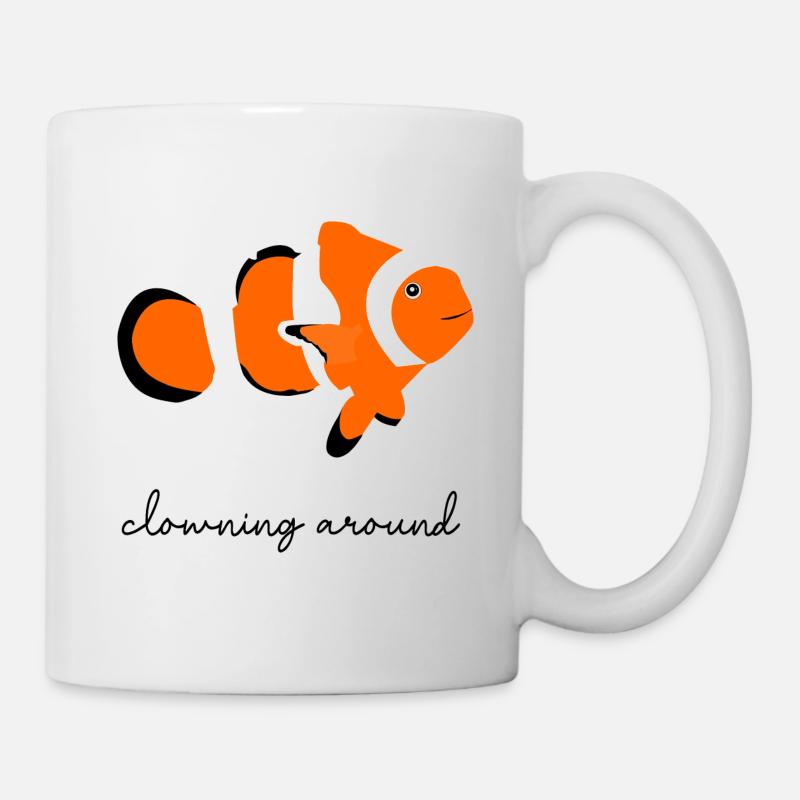 Poisson-clown. - Mug blanc - blanc