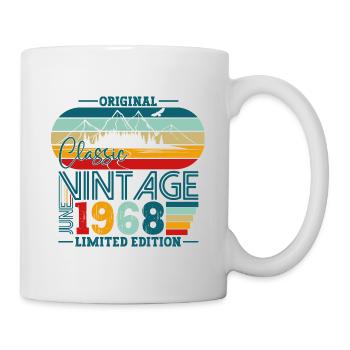 Original June Vintage 1968 54th Birthday Men - Mug - white - Right