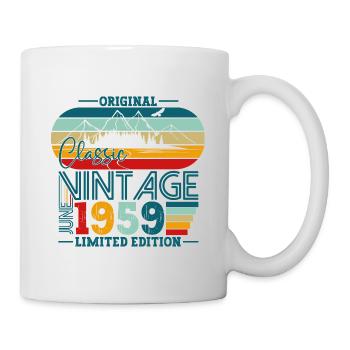 Original June Vintage 1959 63rd Birthday Men - Mug - white - Right