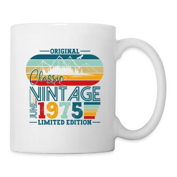 Original Juin Millésime 1975 47ème Anniversaire Hommes - Mug blanc - blanc - Droite