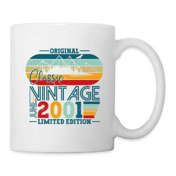 Original June Vintage 2001 21st Birthday Men - Mug - white - Right