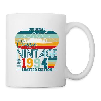 Original June Vintage 1994 28th Birthday Men - Mug - white - Right