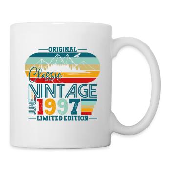 Original June Vintage 1997 25th Birthday Men - Mug - white - Right