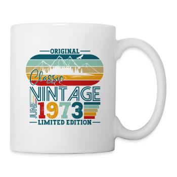 Original Juin Millésime 1973 49ème Anniversaire Hommes - Mug blanc - blanc - Droite