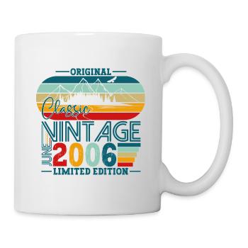 Original June Vintage 2006 16th Birthday Men - Mug - white - Right
