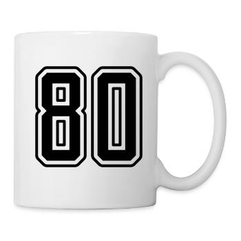 80 number symbol - Mug - white - Right