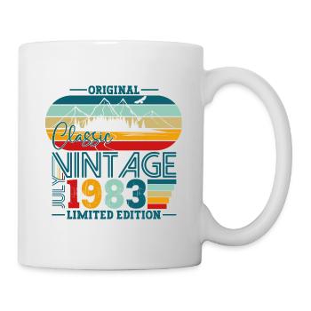 Original Juillet Millésime 1983 39ème Anniversaire Hommes - Mug blanc - blanc - Droite