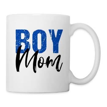 Boy Mom Son Mother Mom - Mug - white - Right