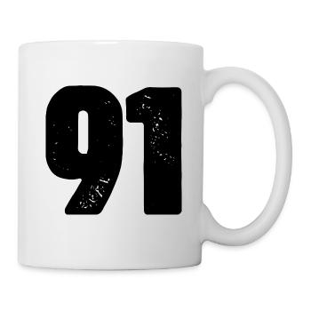 91 number jersey - Mug - white - Right