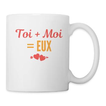 Toi + Moi = Eux - Mug blanc - blanc - Droite