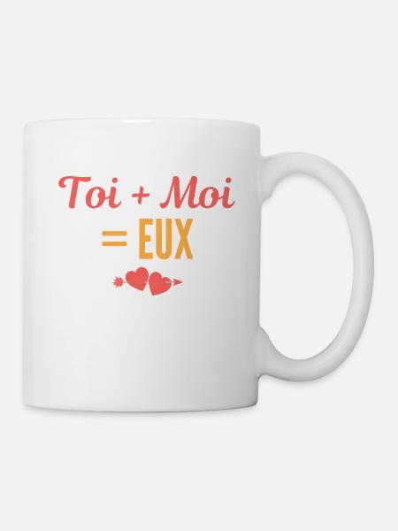 Toi + Moi = Eux - Mug blanc - blanc