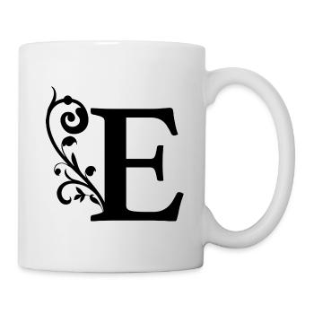 First letter E First name - Mug - white - Right