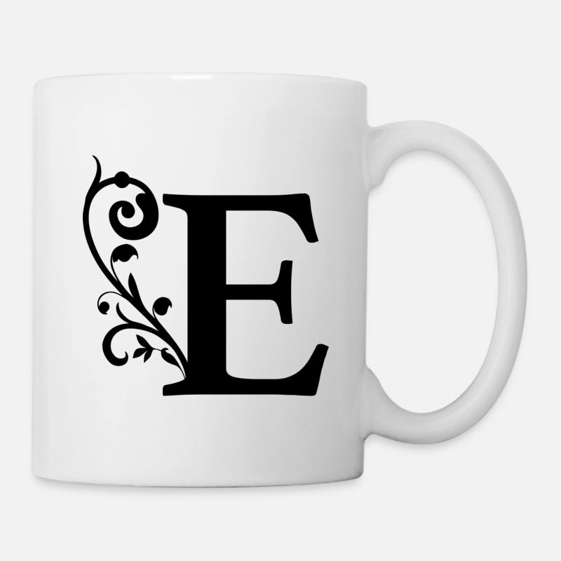 Anfangsbuchstabe E Vorname - Tasse - Weiß