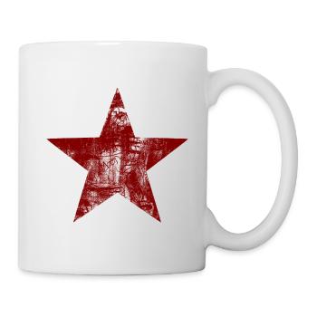 Stern - Rot - Tasse - Weiß - Rechts
