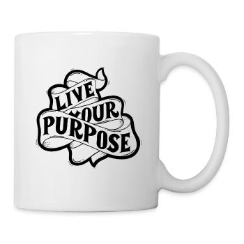 Live your purpose - Mug - white - Right