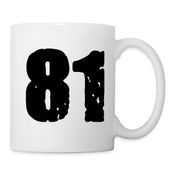 81 number jersey - Mug - white - Right
