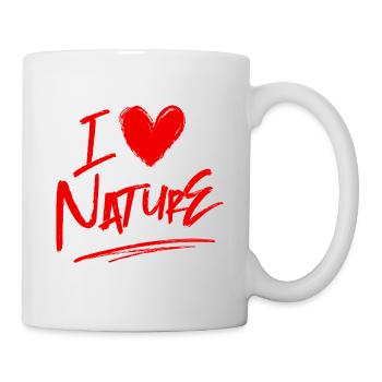 I love nature - Mug - white - Right