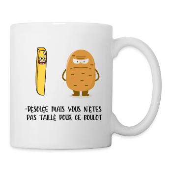 désolée mais vous n'avez pas le profil - Mug blanc - blanc - Droite
