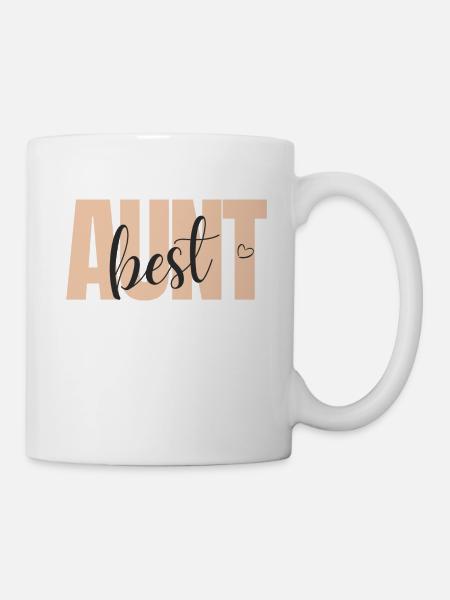 Beste Tante Best Aunt Design mit Herz Geschenkidee - Kop/krus - hvid