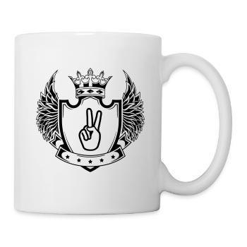 Armoiries de la Paix de la Main - Mug blanc - blanc - Droite